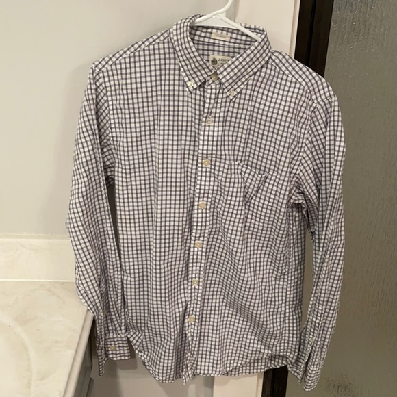 J. Crew Tailored Fit Washed Casual Button Up Shirt Checkered - Picture 3 of 8